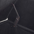 Banc de rangement capitonné en velours avec accoudoirs et garniture cloutée — Crème / Noir / Gris, 3 places