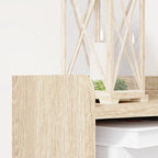 Meuble à chaussures avec portes basculantes naturel/blanc – Organisateur autoportant à 4 portes pour 1 entrée