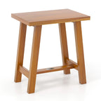 Banc de douche en teck – Finition bois, Marron, Simple