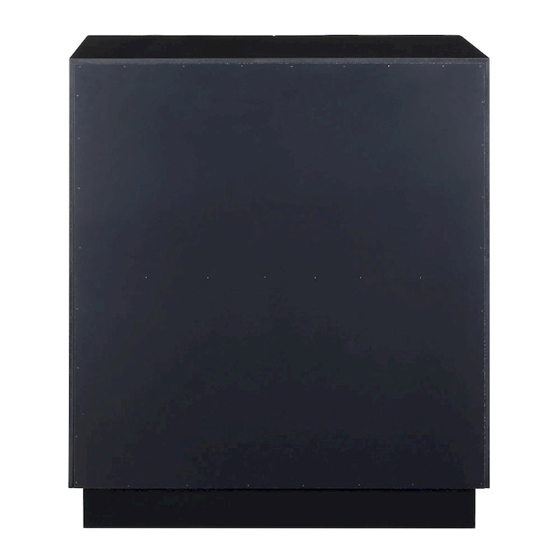 Meuble de rangement bleu brillant à 2 portes – 1 unité