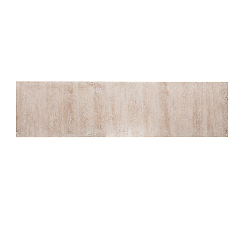 Meuble de rangement en placage de sapin noir / naturel / bleu marine avec portes arrondies — Style américain, montage par 1 personne