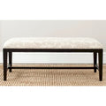 Banc rembourré floral taupe/beige/Java, 1 place