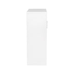 Meuble de rangement mural flottant blanc/rose – 2 étagères, simple