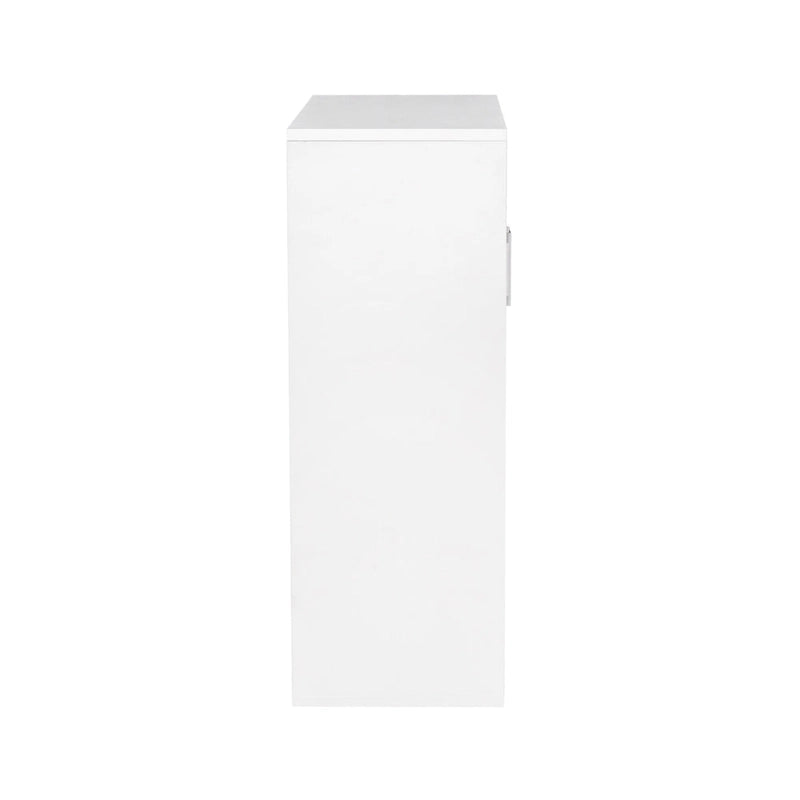 Meuble de rangement mural flottant blanc/rose – 2 étagères, simple