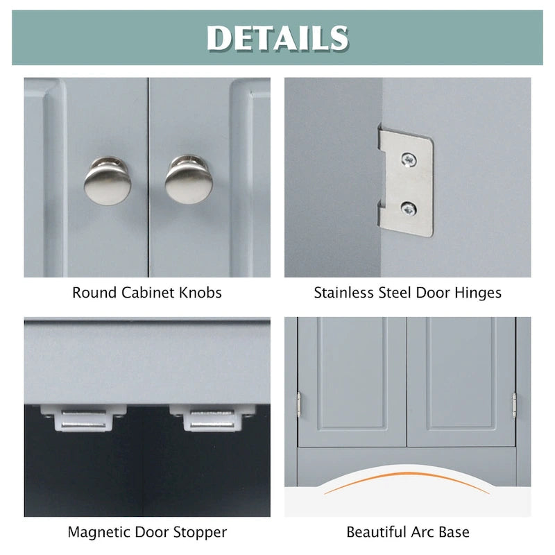 Meuble de rangement d'angle triangulaire en Chêne / Blanc / Bleu / Marron / Argent / Cappuccino avec étagères réglables – 1 personne
