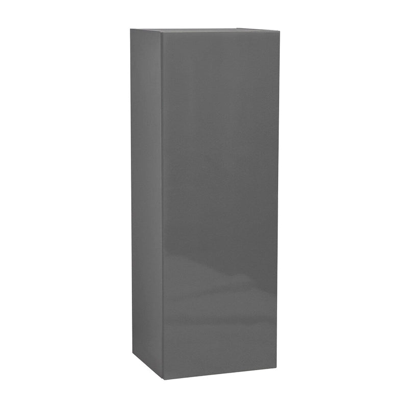 Meuble haut à porte simple — Gris / Blanc / Noir / Blanc cassé / Transparent / Marron — 38,1 cm L x 106,7 cm H x 30,5 cm P — À monter par 1 personne