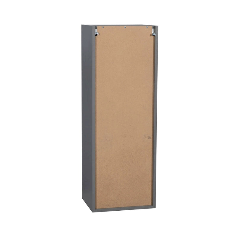 Meuble haut à porte simple — Gris / Blanc / Noir / Blanc cassé / Transparent / Marron — 38,1 cm L x 106,7 cm H x 30,5 cm P — À monter par 1 personne