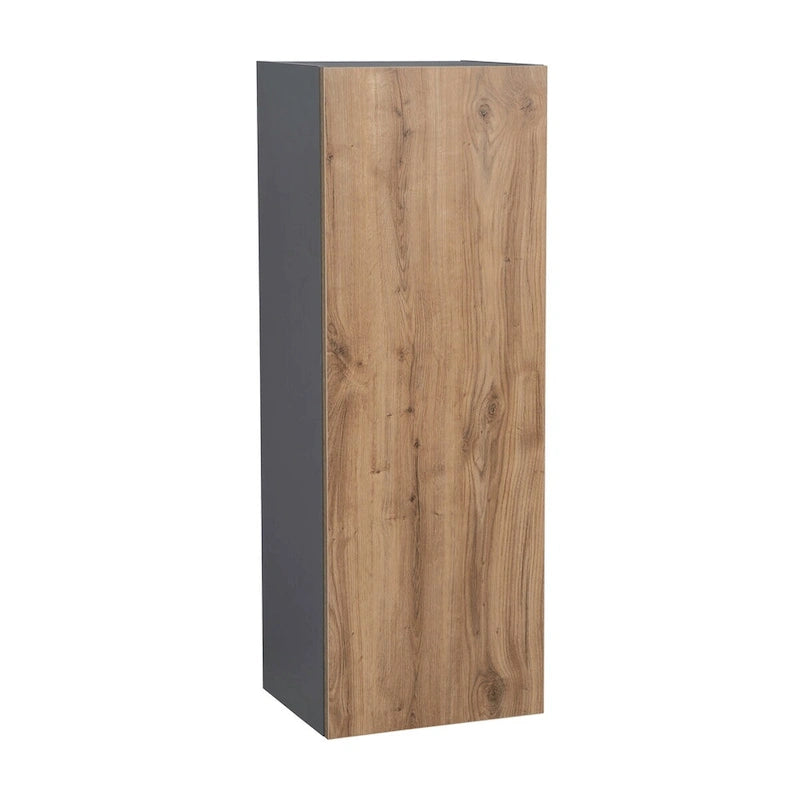 Meuble haut à porte simple — Gris / Blanc / Noir / Blanc cassé / Transparent / Marron — 38,1 cm L x 106,7 cm H x 30,5 cm P — À monter par 1 personne