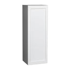 Meuble haut à porte simple — Gris / Blanc / Noir / Blanc cassé / Transparent / Marron — 38,1 cm L x 106,7 cm H x 30,5 cm P — À monter par 1 personne