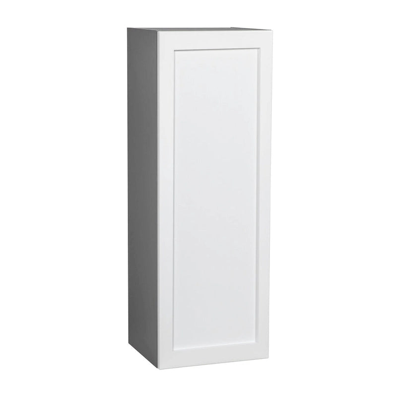 Meuble haut à porte simple — Gris / Blanc / Noir / Blanc cassé / Transparent / Marron — 38,1 cm L x 106,7 cm H x 30,5 cm P — À monter par 1 personne