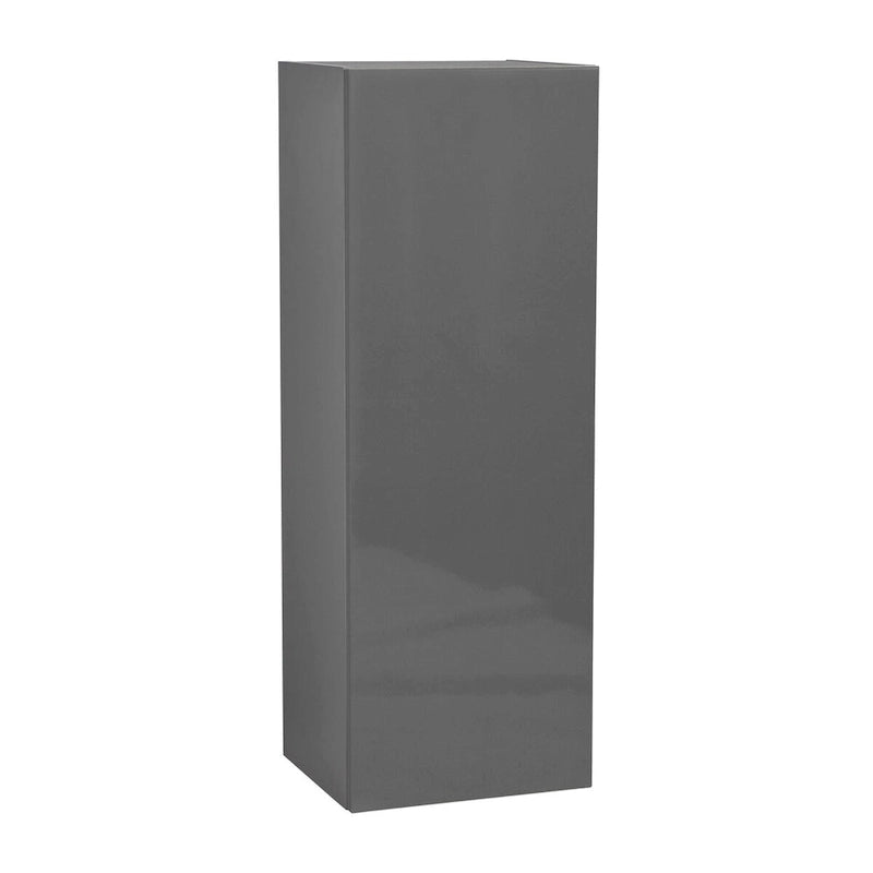 Meuble haut à porte simple — Gris / Blanc / Noir / Blanc cassé / Transparent / Marron — 38,1 cm L x 106,7 cm H x 30,5 cm P — À monter par 1 personne