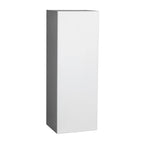 Meuble haut à porte simple — Gris / Blanc / Noir / Blanc cassé / Transparent / Marron — 38,1 cm L x 106,7 cm H x 30,5 cm P — À monter par 1 personne