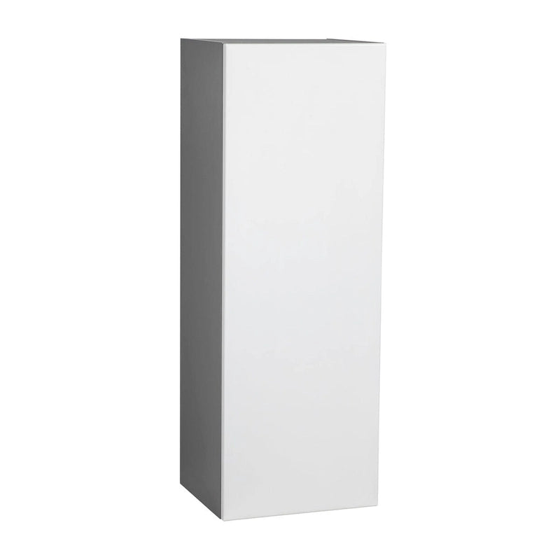 Meuble haut à porte simple — Gris / Blanc / Noir / Blanc cassé / Transparent / Marron — 38,1 cm L x 106,7 cm H x 30,5 cm P — À monter par 1 personne