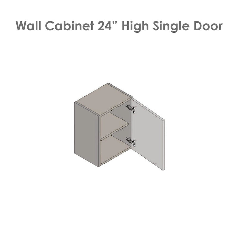Meuble haut mural à porte unique — Blanc cassé / Gris / Noir / Transparent / Marron / Blanc — Assemblage par 1 personne