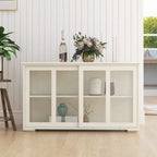Armoire de rangement blanche à portes coulissantes – 1 unité