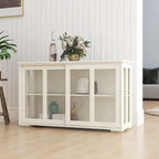 Armoire de rangement blanche à portes coulissantes – 1 unité