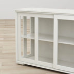 Armoire de rangement blanche à portes coulissantes – 1 unité