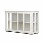 Armoire de rangement blanche à portes coulissantes – 1 unité