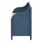 Banc de rangement en bois massif Espresso/Blanc/Bleu/Naturel/Gris, 2 places