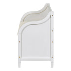 Banc de rangement en bois massif Espresso/Blanc/Bleu/Naturel/Gris, 2 places
