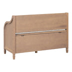 Banc de rangement en bois massif Espresso/Blanc/Bleu/Naturel/Gris, 2 places
