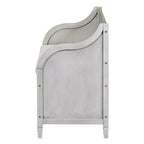 Banc de rangement en bois massif Espresso/Blanc/Bleu/Naturel/Gris, 2 places