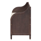 Banc de rangement en bois massif Espresso/Blanc/Bleu/Naturel/Gris, 2 places