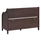 Banc de rangement en bois massif Espresso/Blanc/Bleu/Naturel/Gris, 2 places