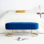 Banc ottoman sherpa en U bleu/rose rouge/gris, 1-2 personnes, 122 cm