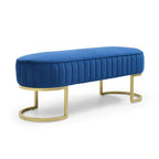 Banc ottoman sherpa en U bleu/rose rouge/gris, 1-2 personnes, 122 cm