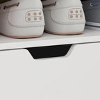 Meuble à Chaussures Haut Blanc, 13 Étagères, Peut Contenir 40 Paires