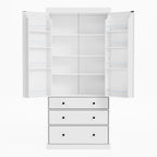 Garde-manger autoportant de cuisine de 195 cm – Gris / Crème / Blanc