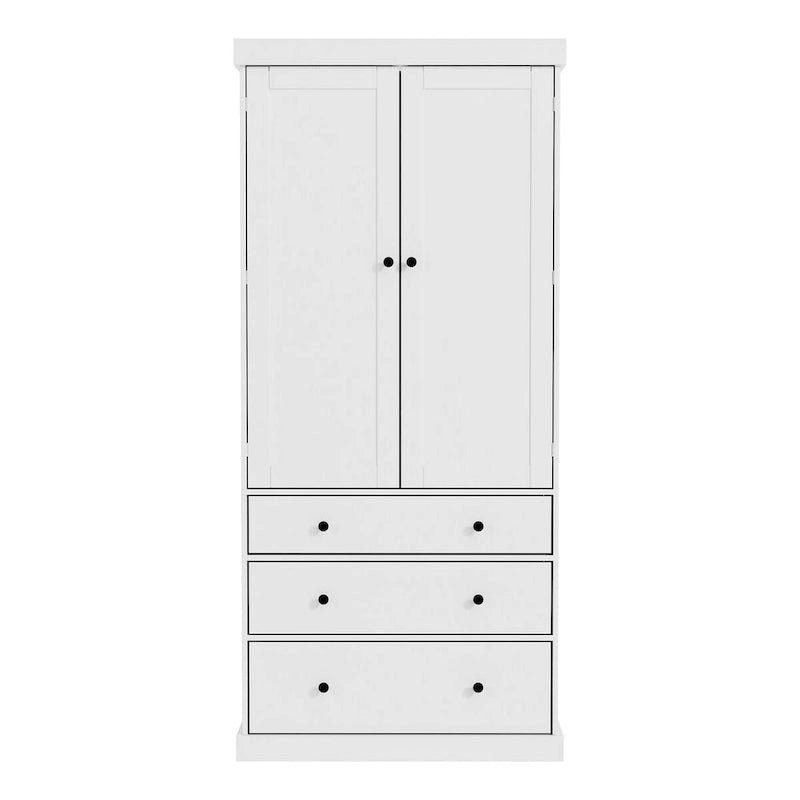 Garde-manger autoportant de cuisine de 195 cm – Gris / Crème / Blanc
