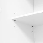 Garde-manger autoportant de cuisine de 195 cm – Gris / Crème / Blanc
