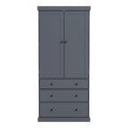 Garde-manger autoportant de cuisine de 195 cm – Gris / Crème / Blanc