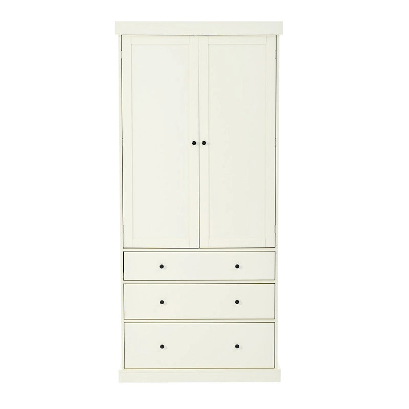 Garde-manger autoportant de cuisine de 195 cm – Gris / Crème / Blanc