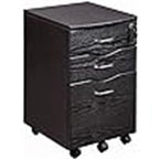 Rolling Storage and File Cabinet - 17D x 16W x 25H