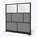Modular Wall Room Divider System - Black Frame - 70 x 70 Starter Wall