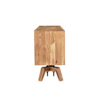 Buffet en bois massif à bords bruts - 2 portes, 175 cm