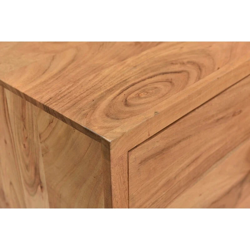 Buffet en bois massif à bords bruts - 2 portes, 175 cm