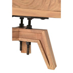 Buffet en bois massif à bords bruts - 2 portes, 175 cm
