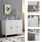 Buffet 3 portes blanc, pour 1 à 2 personnes