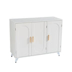 Buffet 3 portes blanc, pour 1 à 2 personnes