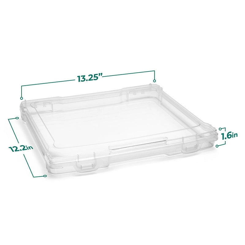 Chemise de projet portable transparente – Format légal, empilable, lot de 6