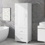 Meuble haut de salle de bain blanc, 1 personne, 2 tiroirs