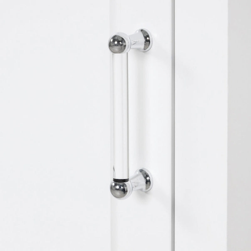 Meuble haut de salle de bain blanc, 1 personne, 2 tiroirs