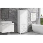 Meuble haut de salle de bain blanc, 1 personne, 2 tiroirs