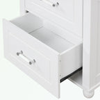 Meuble haut de salle de bain blanc, 1 personne, 2 tiroirs