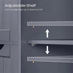 Meuble de rangement de salle de bain à 3 tiroirs, finition bois gris ardoise