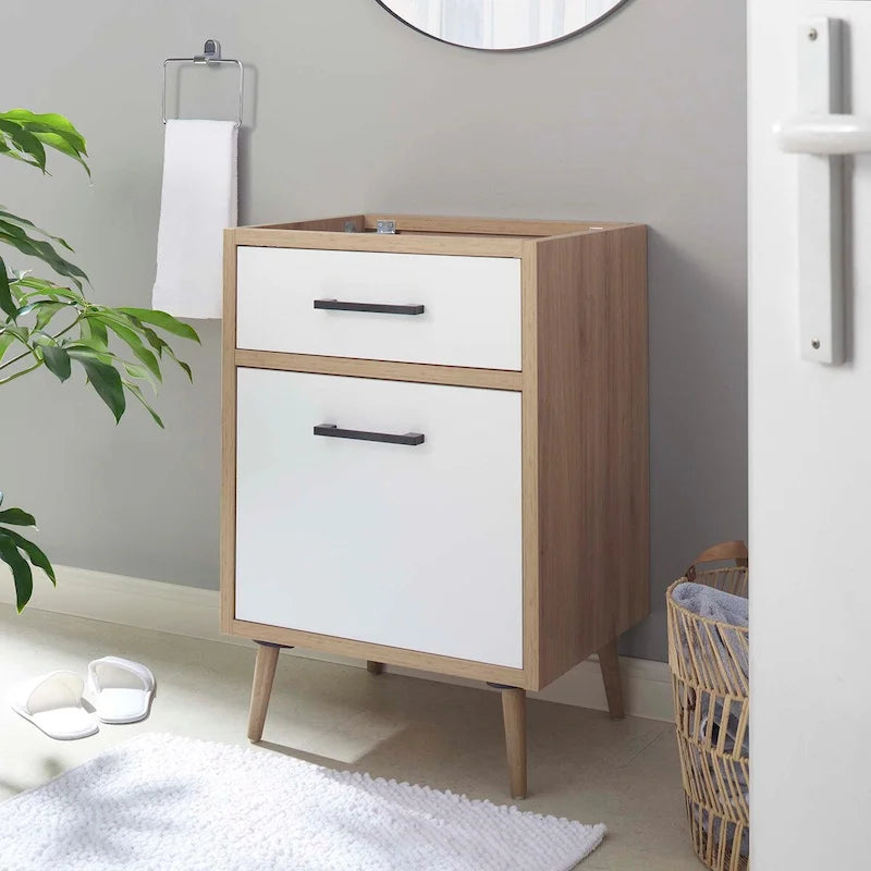 Meuble-lavabo simple de 24 po Chêne blanc
